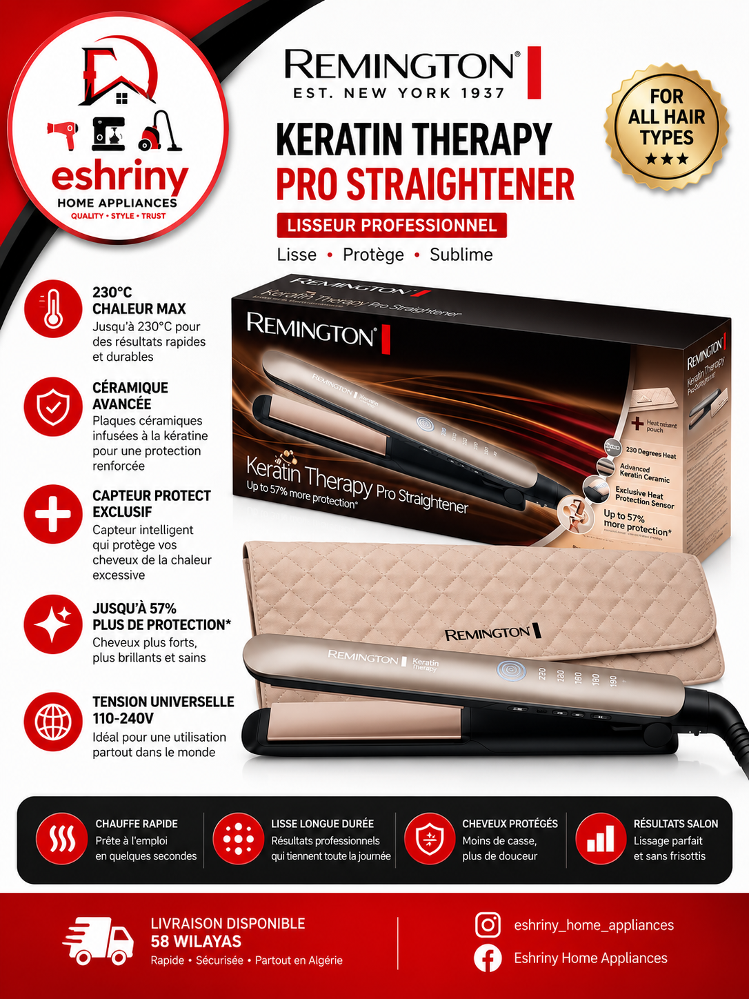 LISSEUR REMINGTON KERATIN THERAPY PRO